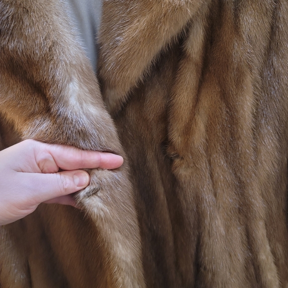 Vintage genuine mink coat - Picture 5 of 12